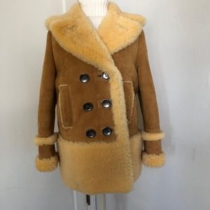 Coach Shearling Peacoat Jacket Coat